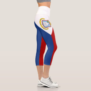 Leggings Capri Bandera de Sint Maarten