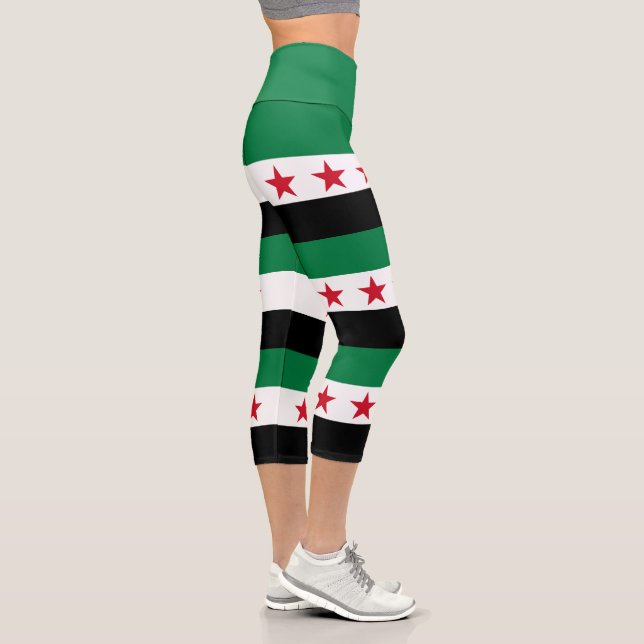 Leggings Capri Bandera de Siria (Derecha)