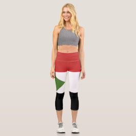 Leggings Capri Bandera de Sudán