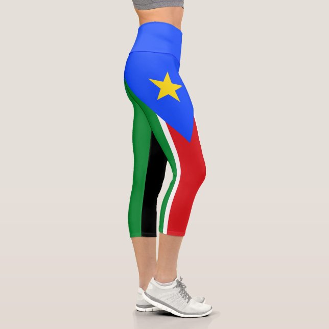 Leggings Capri Bandera de Sudán del Sur (Derecha)