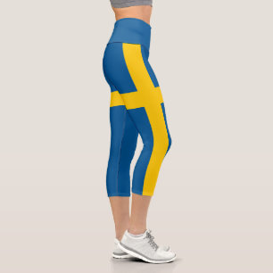 Leggings Capri Bandera de Suecia