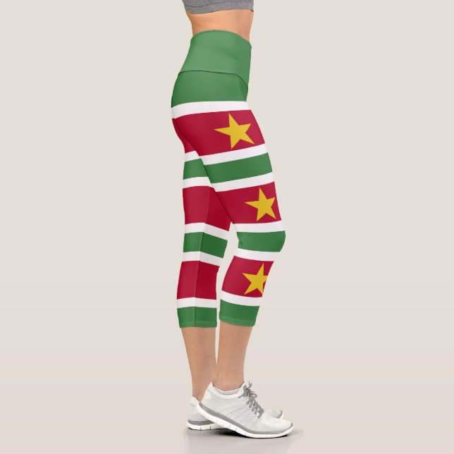 Leggings Capri Bandera de Surinam (Derecha)
