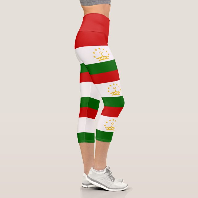Leggings Capri Bandera de Tayikistán (Derecha)