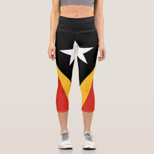 Leggings Capri Bandera de Timor Oriental