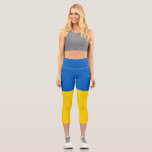 Leggings Capri Bandera de Ucrania<br><div class="desc">¡Un regalo ideal para todos los patriotas de su país!</div>