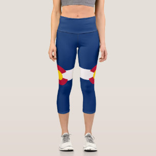 Leggings Capri Bandera del estado de Colorado