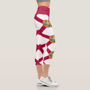 Leggings Capri Bandera del estado de Florida