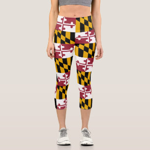 Leggings Capri Bandera del Estado de Maryland
