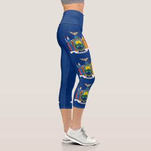 Leggings Capri Bandera del Estado de Nueva York