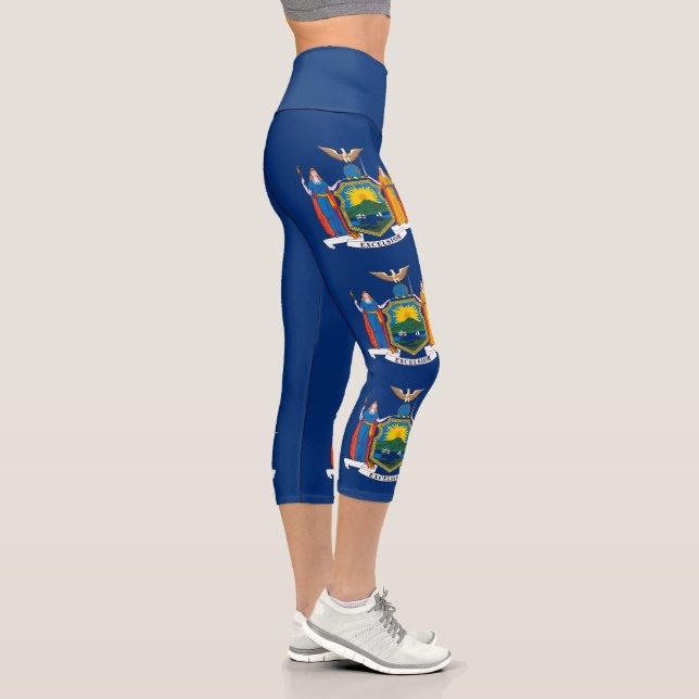Leggings Capri Bandera del Estado de Nueva York (Derecha)