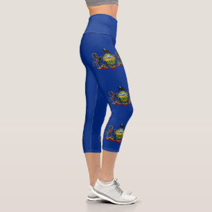 Leggings Capri Bandera del estado de Pensilvania