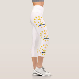 Leggings Capri Bandera del estado de Rhode Island