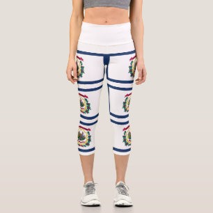 Leggings Capri Bandera del Estado de Virginia Occidental