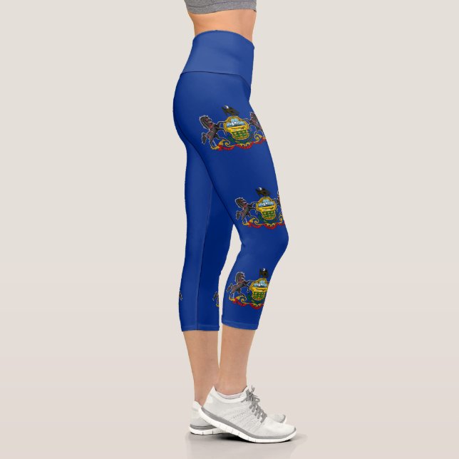 Leggings Capri Bandera Estatal de Pennsylvania (Derecha)