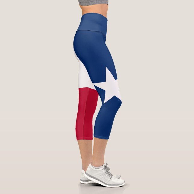 Leggings Capri Bandera Estatal de Texas (Derecha)