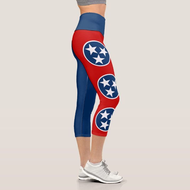 Leggings Capri Bandera Estatal Tennessee (Derecha)