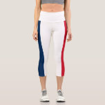 Leggings Capri Bandera francesa<br><div class="desc">La bandera nacional de Francia.</div>