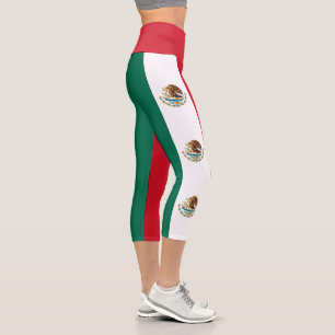 Leggings Capri Bandera Mexicana