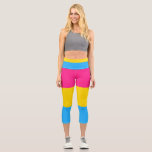 Leggings Capri Bandera Pansexual<br><div class="desc">Bandera Pansexual</div>