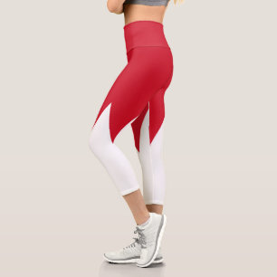 Leggings Capri Bandera patriótica de Baréin