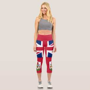 Leggings Capri Bandera patriótica de las Bermudas