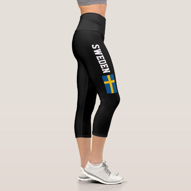 Leggings Capri Bandera sueca de alta cintura Letradas Capri (Derecha)