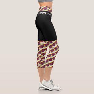 Leggings Capri Bandera tibetana, moda, fitness, deportes