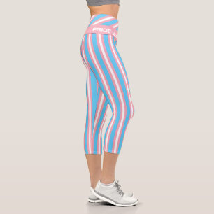 Leggings Capri Bandera transgénero y bandera de la comunidad del 