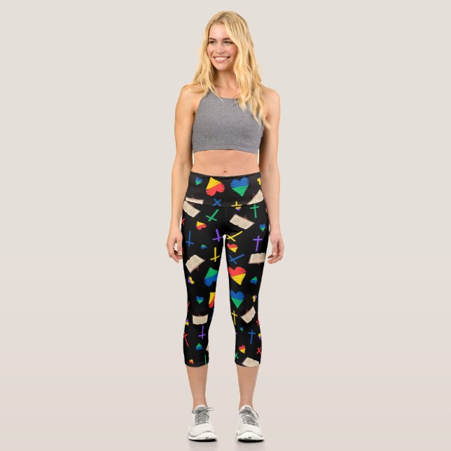 Leggings Capri Basado en la fe (Anverso)