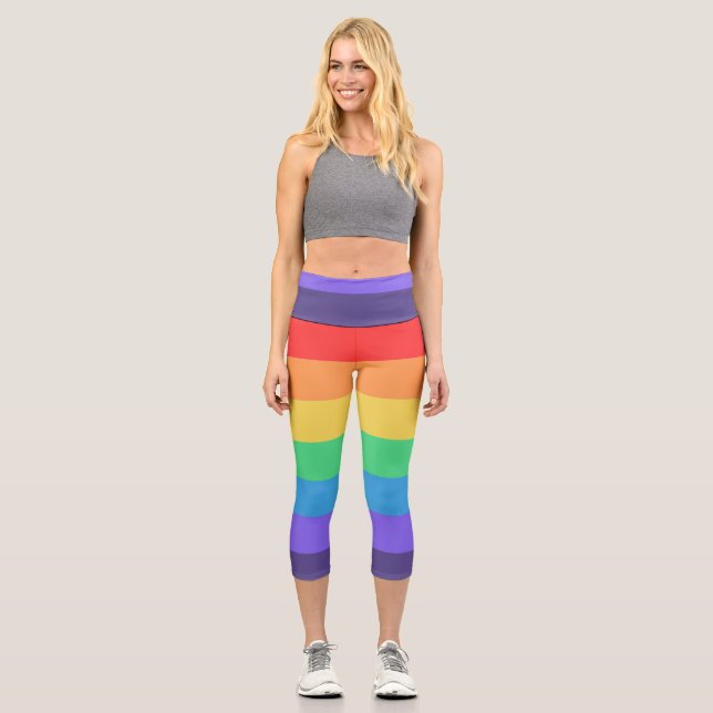 Leggings Capri Básicamente arcoiris  (Anverso)