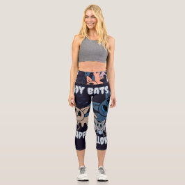 Leggings Capri Bats