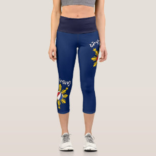 Leggings Capri Baybayin Pilipinas Baloncesto
