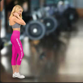 Leggings Capri Be Savage Not Average Exercise