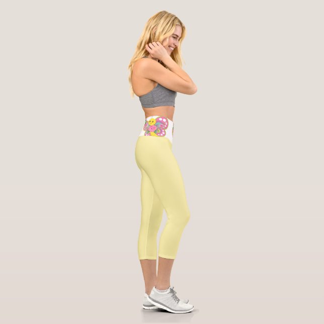 Leggings Capri Bebé capri de alto deseo, cadera de mariposa amari (Derecha)
