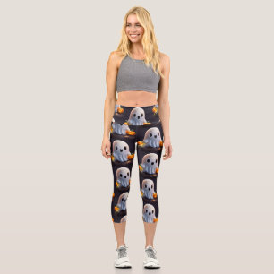 Leggings Capri Bebé Fantasma Típico personaje de Halloween
