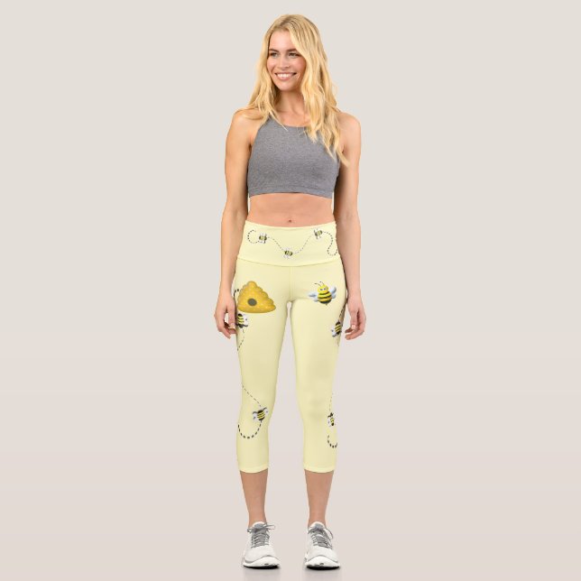Leggings Capri Bee Guay con Bee Hive (Anverso)