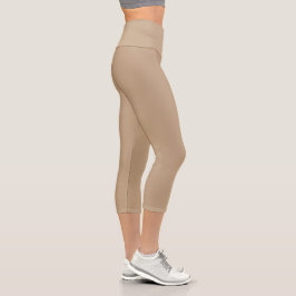 Leggings Capri Beige