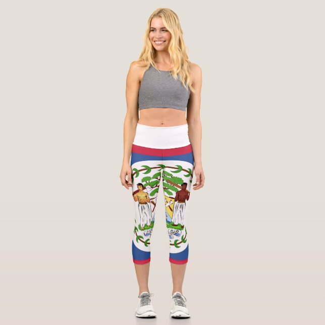 Leggings Capri Belice Flag Emblem (Anverso)