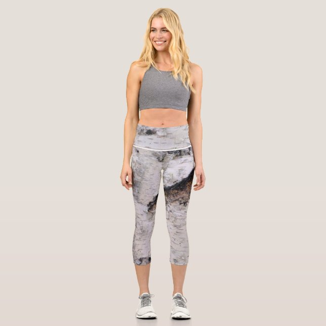 Leggings Capri Birch bark pattern (Anverso)