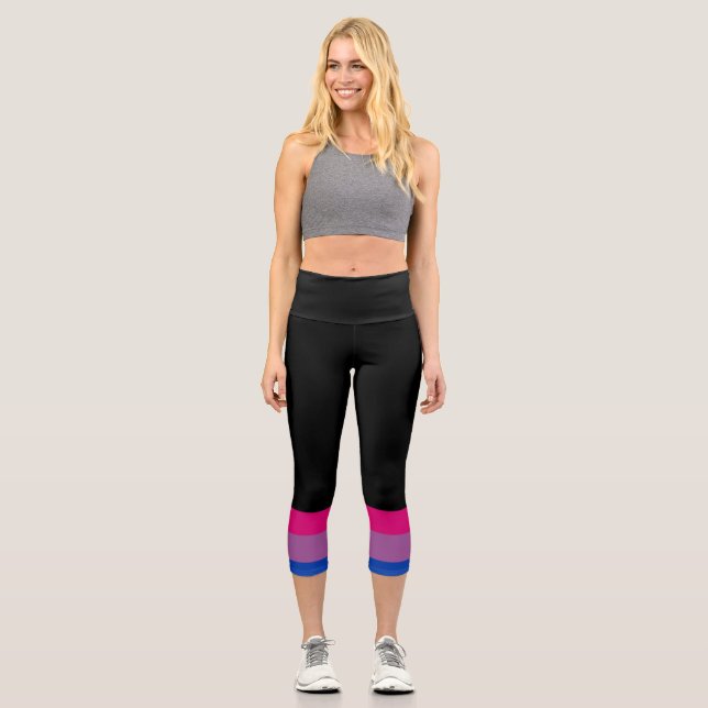 Leggings Capri Bisexual Flag  (Anverso)