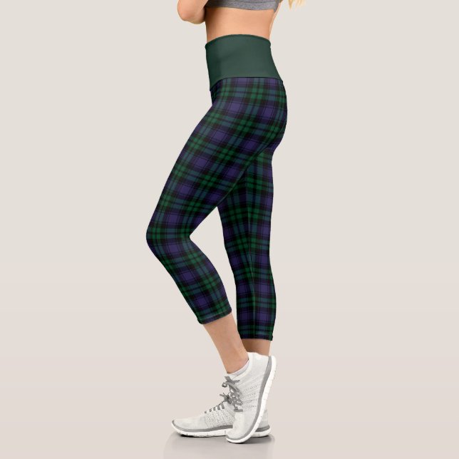 Leggings Capri Black Watch Tartan, Plaid (Izquierda)