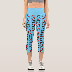 Leggings Capri Blackbird Sleeping in Front of the TV Comic