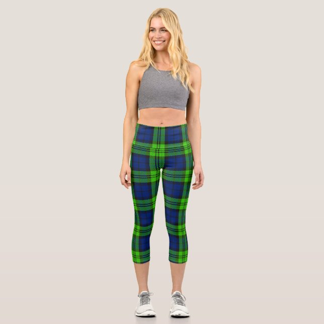 Leggings Capri Blackwatch Plaid Tartan (Anverso)