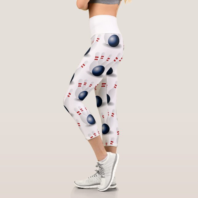 Leggings Capri Blanco de los bolas (Izquierda)
