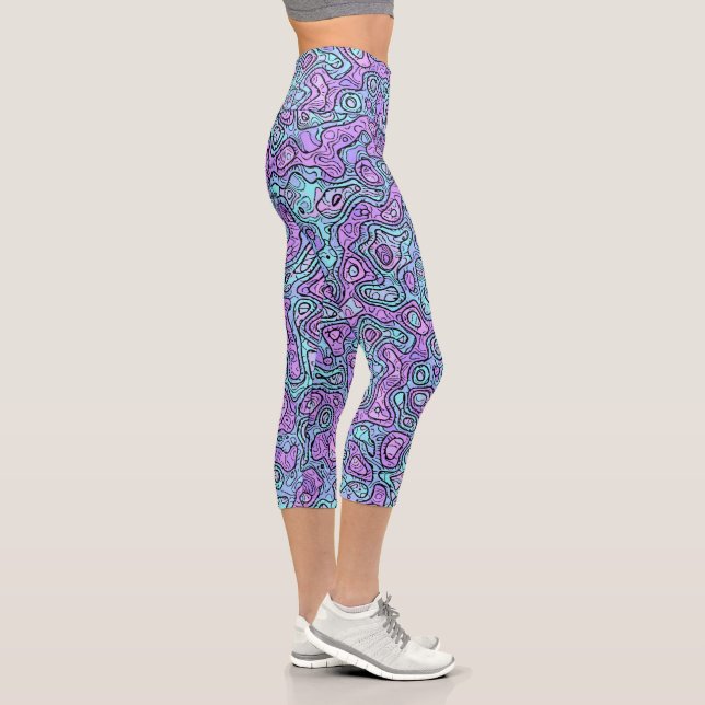 Leggings Capri Blob Trippy Colorful (Derecha)