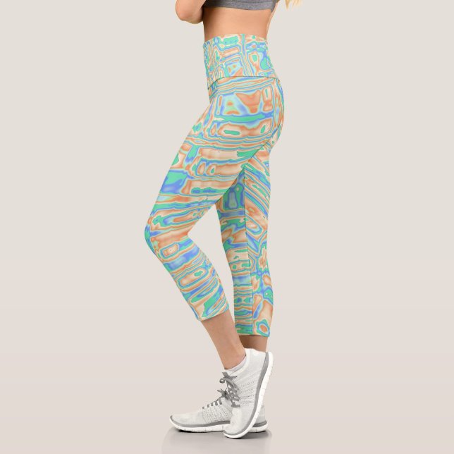 Leggings Capri Blobs coloridos (Izquierda)