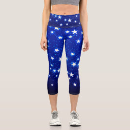 Leggings Capri Blue Stargazer
