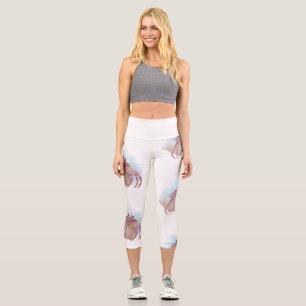 Leggings Capri Boceto de cangrejo ermitaño lindo