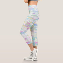 Leggings Capri Boho Bubbles