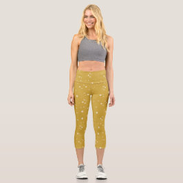 Leggings Capri Boho Gold Starlight
